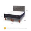 Cama Europea CIC Base Dividida 2 Plazas Premium + Respaldo Kavery