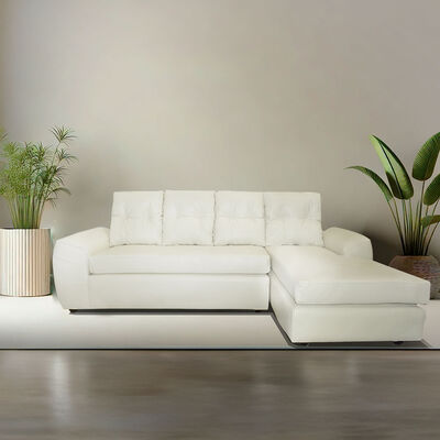 Seccional Izquierdo Elegant Houston Cheise PU 5 Cuerpos Tostado