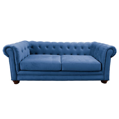 Sofá Latam Home Florencia 3 Cuerpos Azul Petróleo