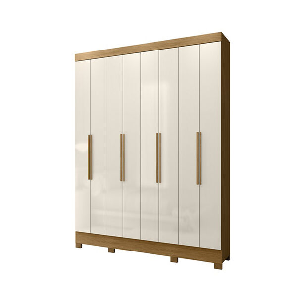 Closet Di Poretti Diplomata 8 Puertas 4 Cajones Café y Blanco