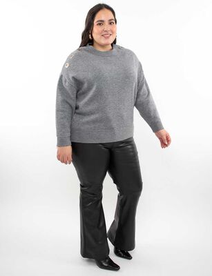 Imagen 2 del producto Sweater Mujer Extralindas Burdeo, Gris-Mel, Negro