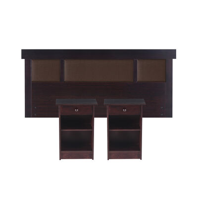 Imagen 1 del producto Respaldo 2 Plazas + 2 Veladores CIC New Dublín Chocolate