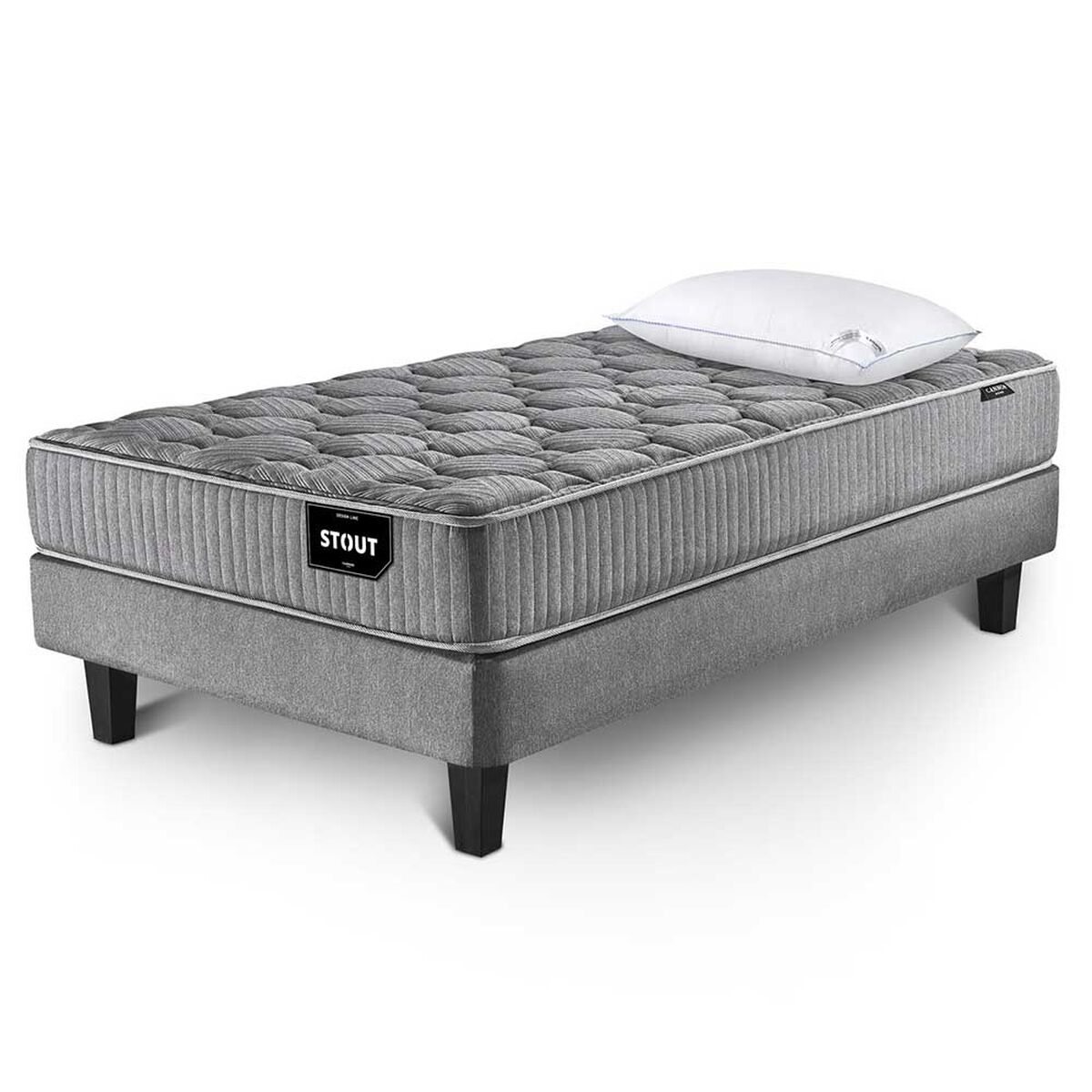 Juegos de Dormitorio Cama Europea Cannon Stout 1,5 Plazas + 1 Almohada