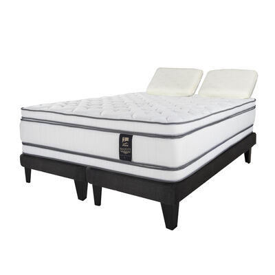 Cama Europea Flex 2 Plazas Majesty + 2 almohadas