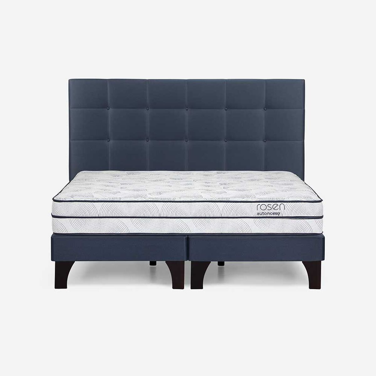 Cama Europea Rosen Base Dividida Súper King Autonomy Sky + Respaldo