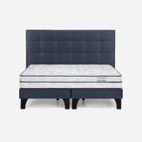 Cama Europea Rosen Base Dividida Súper King Autonomy Sky + Respaldo
