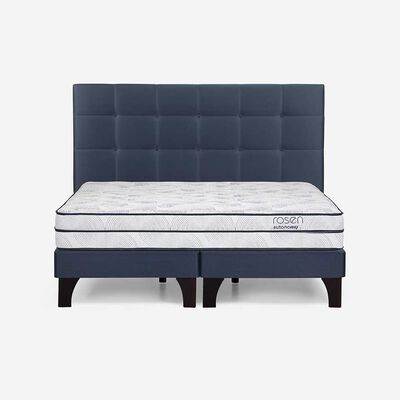 Cama Europea Rosen Base Dividida Súper King Autonomy Sky + Respaldo