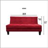 Sofá Cama Deco Class Griego 3 Cuerpos Burdeo