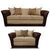 Juego de Living Elegant Detail Minesota Sofá 3 Cuerpos + Sofá 2 cuerpos + Sillón 1 Cuerpo Beige