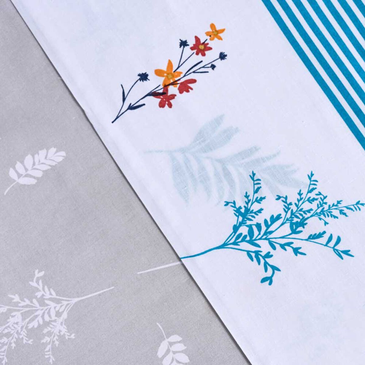 Juego de S&aacute;banas Estampado American Family 144 Hilos 1,5 Plazas Almond