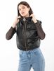 Parka Puffa Ecocuero Sin Mangas Mujer Fiorucci