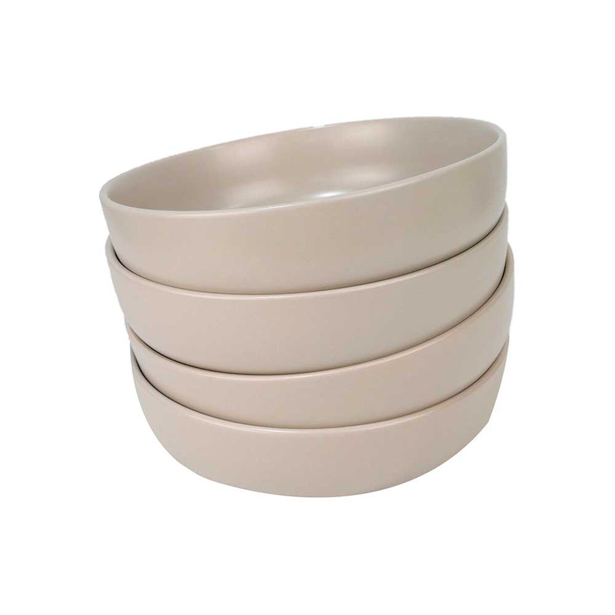 Set 4 Platos Hondo Doral Porto Servo Crema