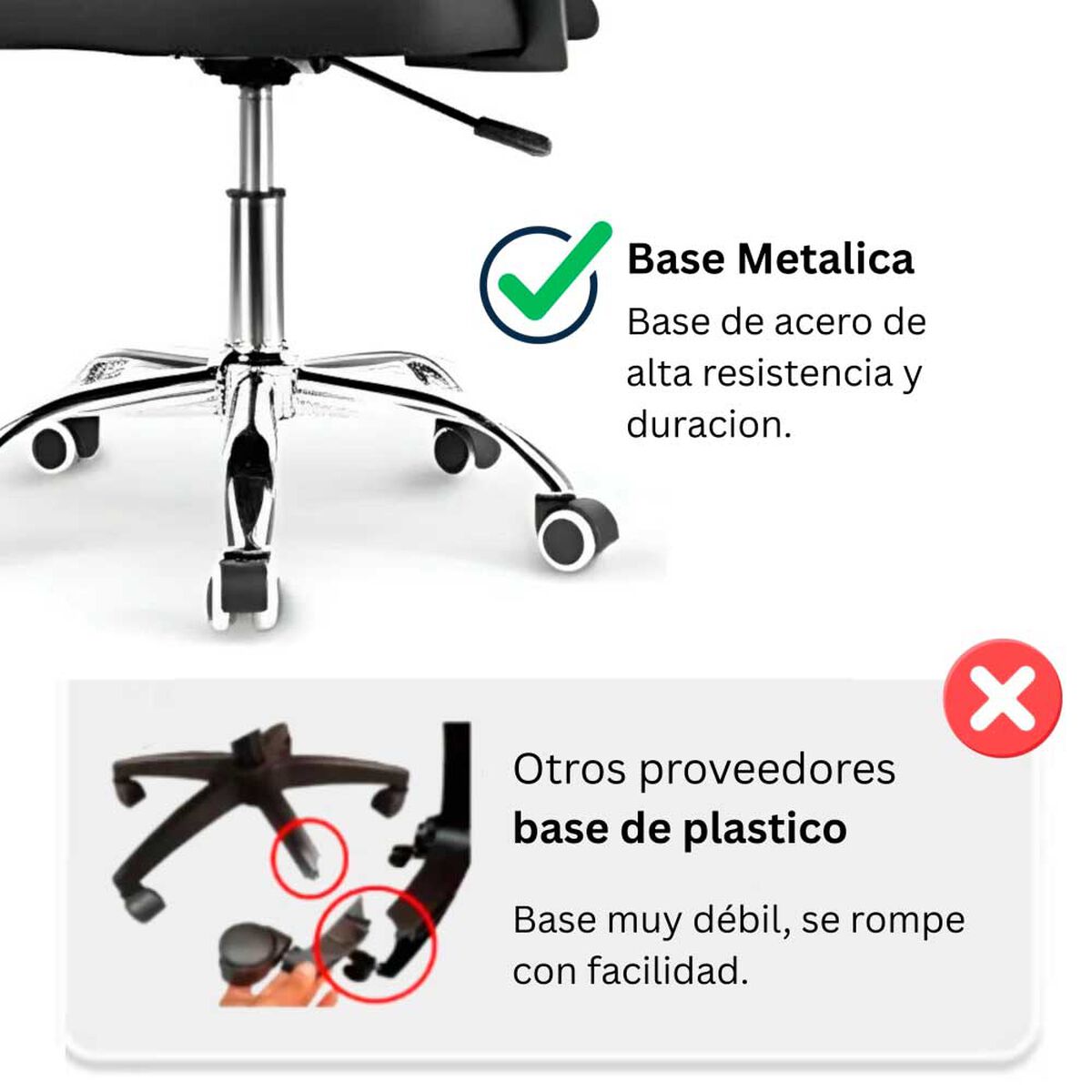 Silla de Escritorio Arthome Santiago Negra