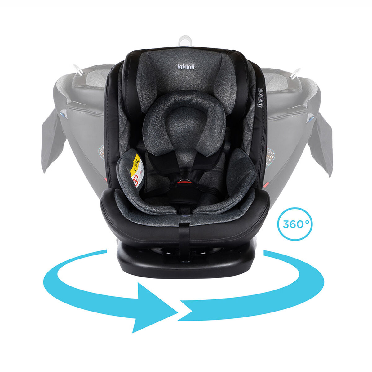 Silla de Auto Convertible I-Giro 360  Dark Grey