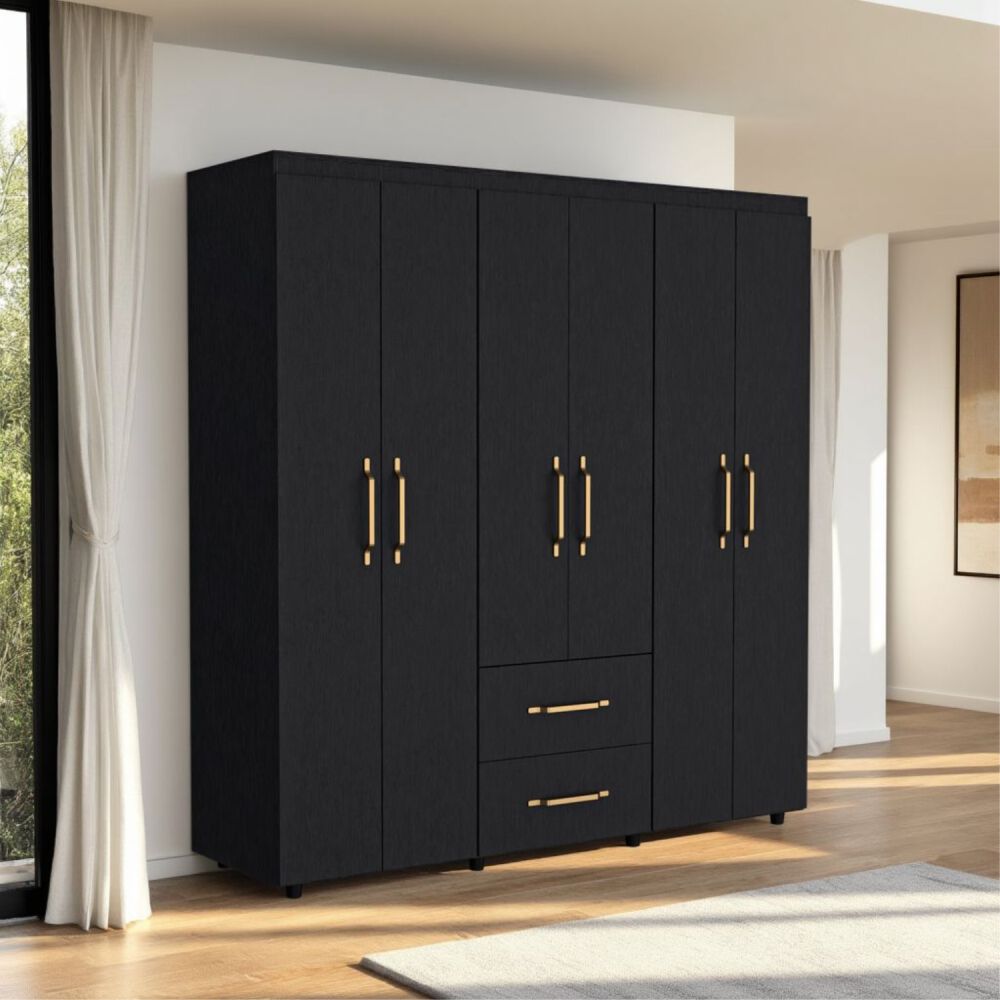 Clóset TuHome Golden 6 Puertas 2 Cajones Wengue | Abc