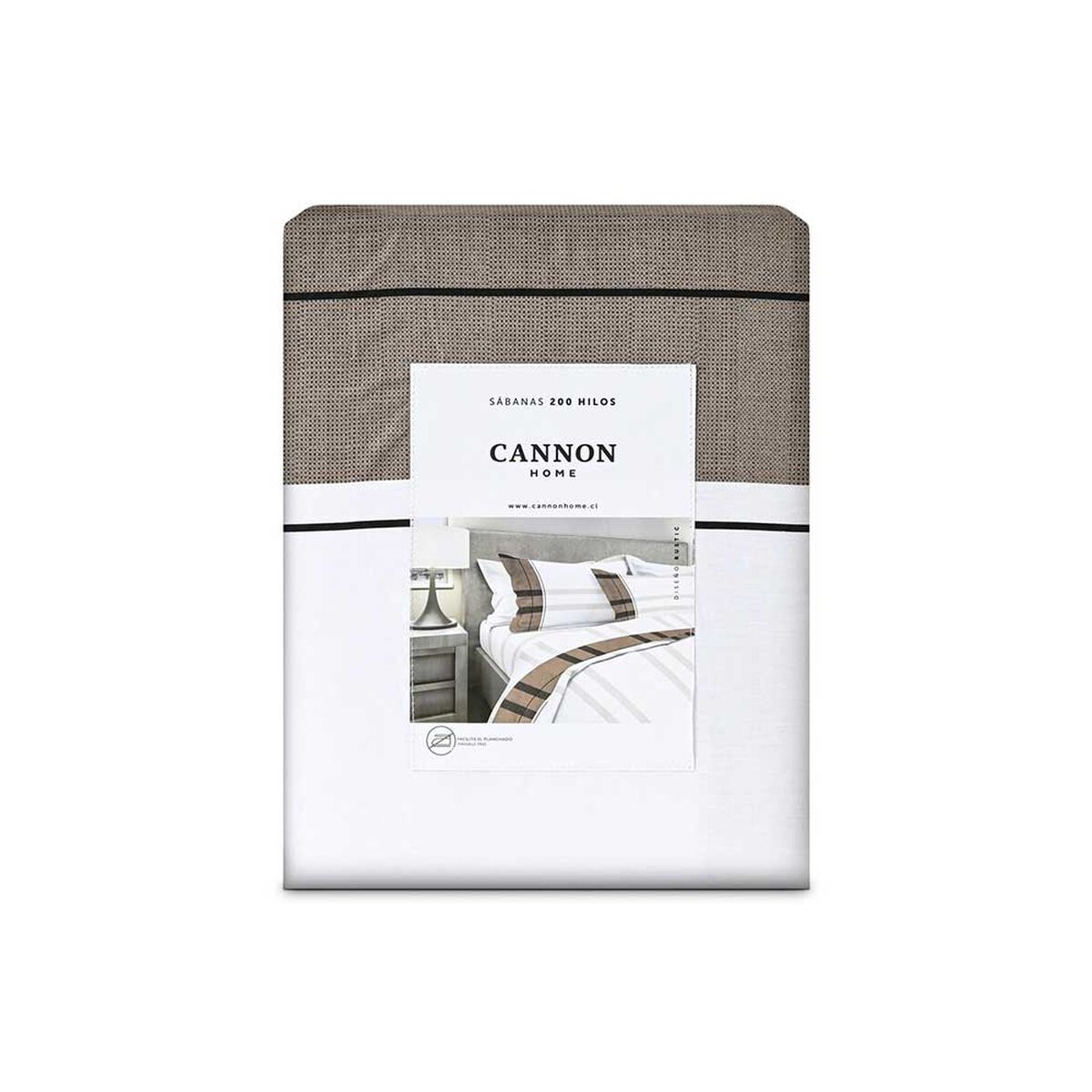 Juego de Sábanas Cannon 200 Hilos 2 Plazas Rustic Cafe