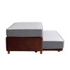 Cama Nido Latam Home 1,5 Plazas Zen Best Tela Chocolate