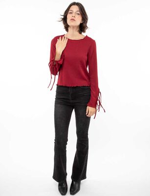 Imagen 2 del producto Blusa Manga Larga Mujer Zibel Burdeo