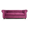Sofá Barra Design Chesterfield 3 Cuerpos Morado