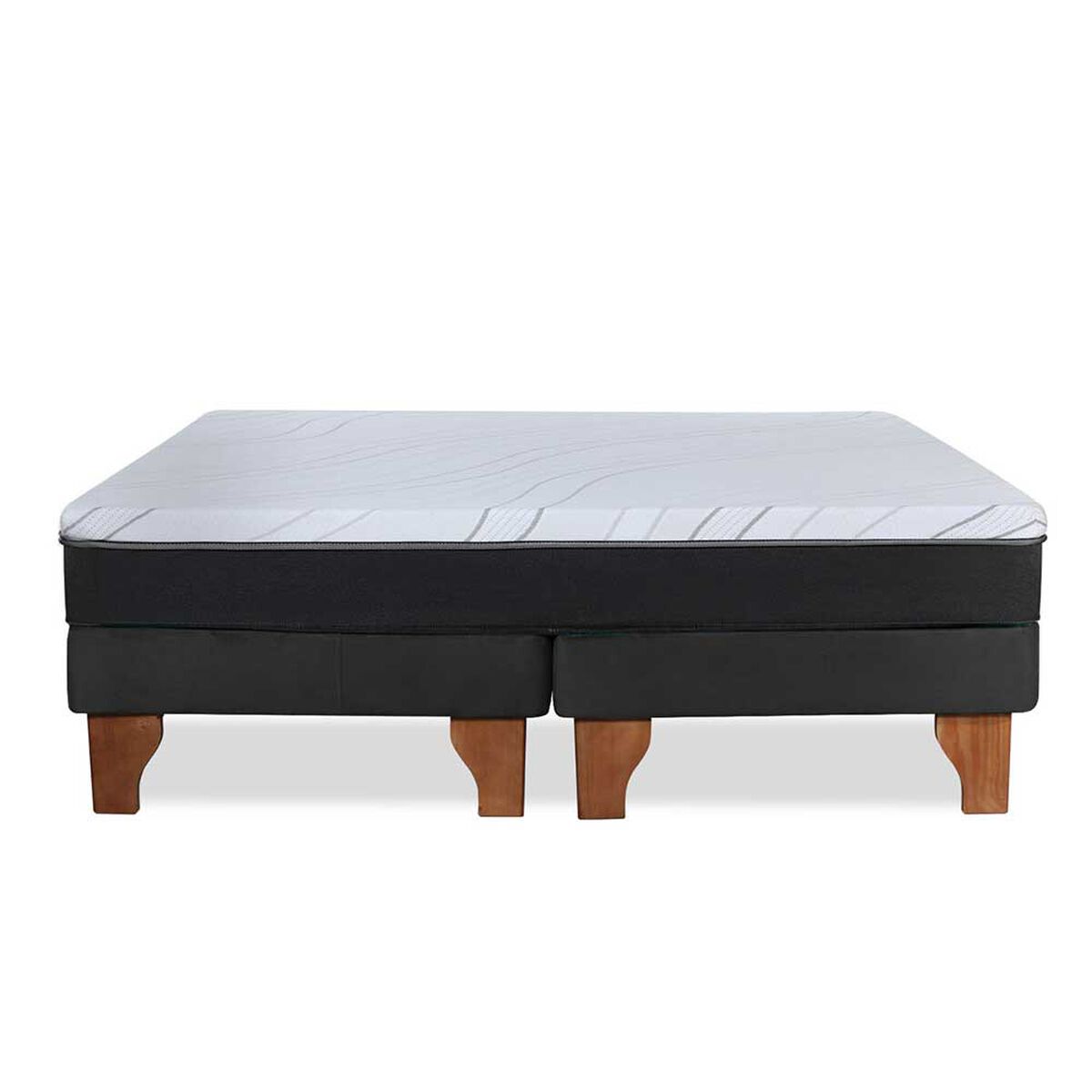 Cama Europea Latam Home 2 Plazas Zen Pro Negro