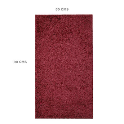 Imagen 2 del producto Bajada De Cama Doral Shaggy 90 x 50 cm Rojo