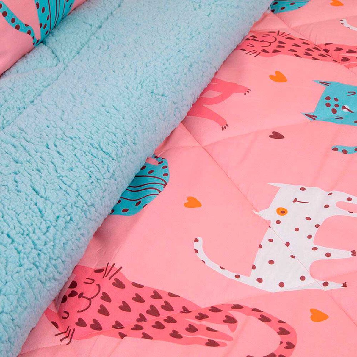 Plum&oacute;n Doral 1,5 Plazas Kids Gatitos