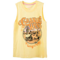 Polera Manga Corta de Algodón Niña Mila Amarillo