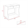 Clóset 2 Puertas + Mueble Tocador + Velador con Espejo TuHome Perla