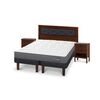 Cama Europea CIC Base Dividida 2 Plazas Anatomic + Respaldo + 2 Veladores CIC 2 Plazas Genova