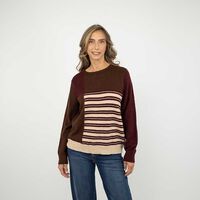 Sweater Mujer Portman Club Burdeo, Crudo