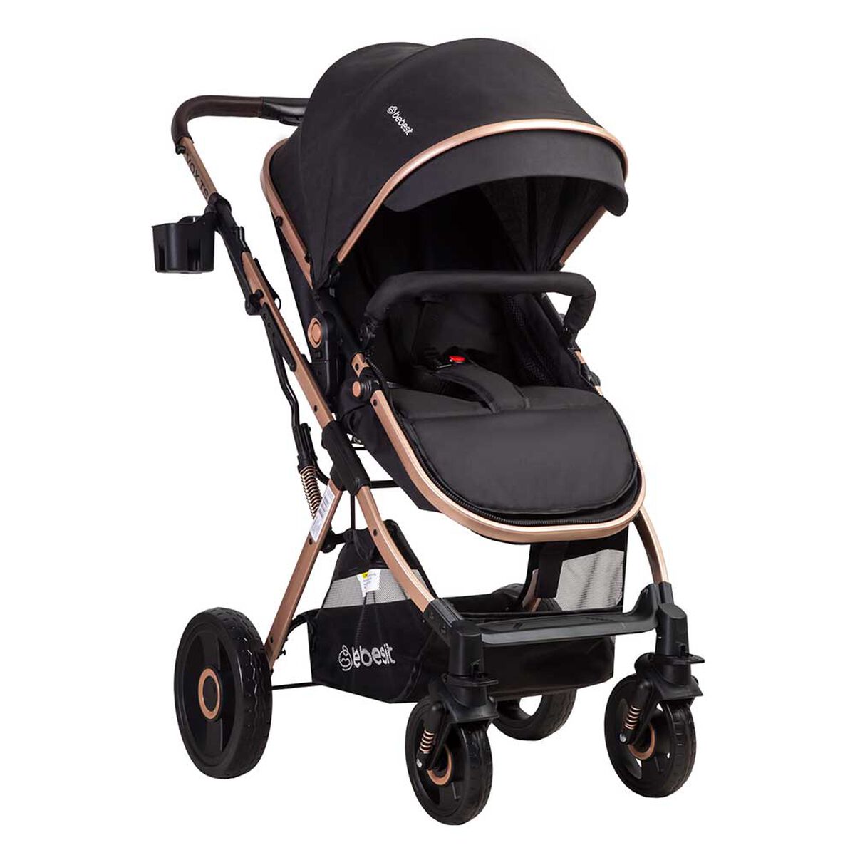 Coche Cuna Paseo Bebe Vox Gold Negro Bebesit