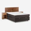 Boxet Rosen 2 Plazas Ergo T + Respaldo + 2 Veladores Tabor Caramelo