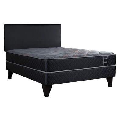 Imagen 1 del producto Cama Europea Celta 2 Plazas Black Plus + Respaldo