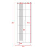 Muebles Alacena + Microondas + Barra Auxiliar TuHome Kitchen
