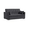 Sofá Cama Celta Luxe 3 Cuerpos Gris Oscuro