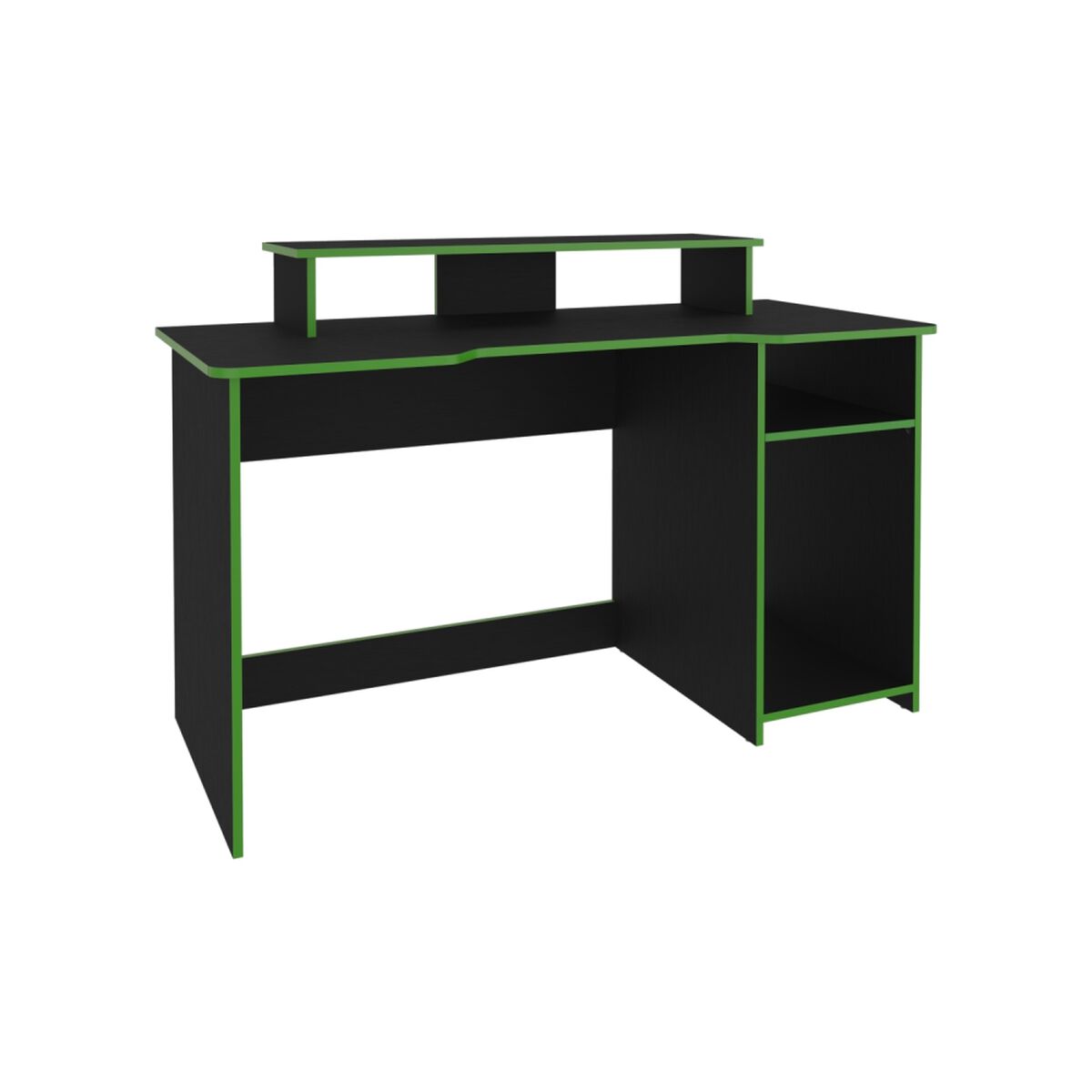 Escritorio Gamer TuHome Huni Wengue Y Verde