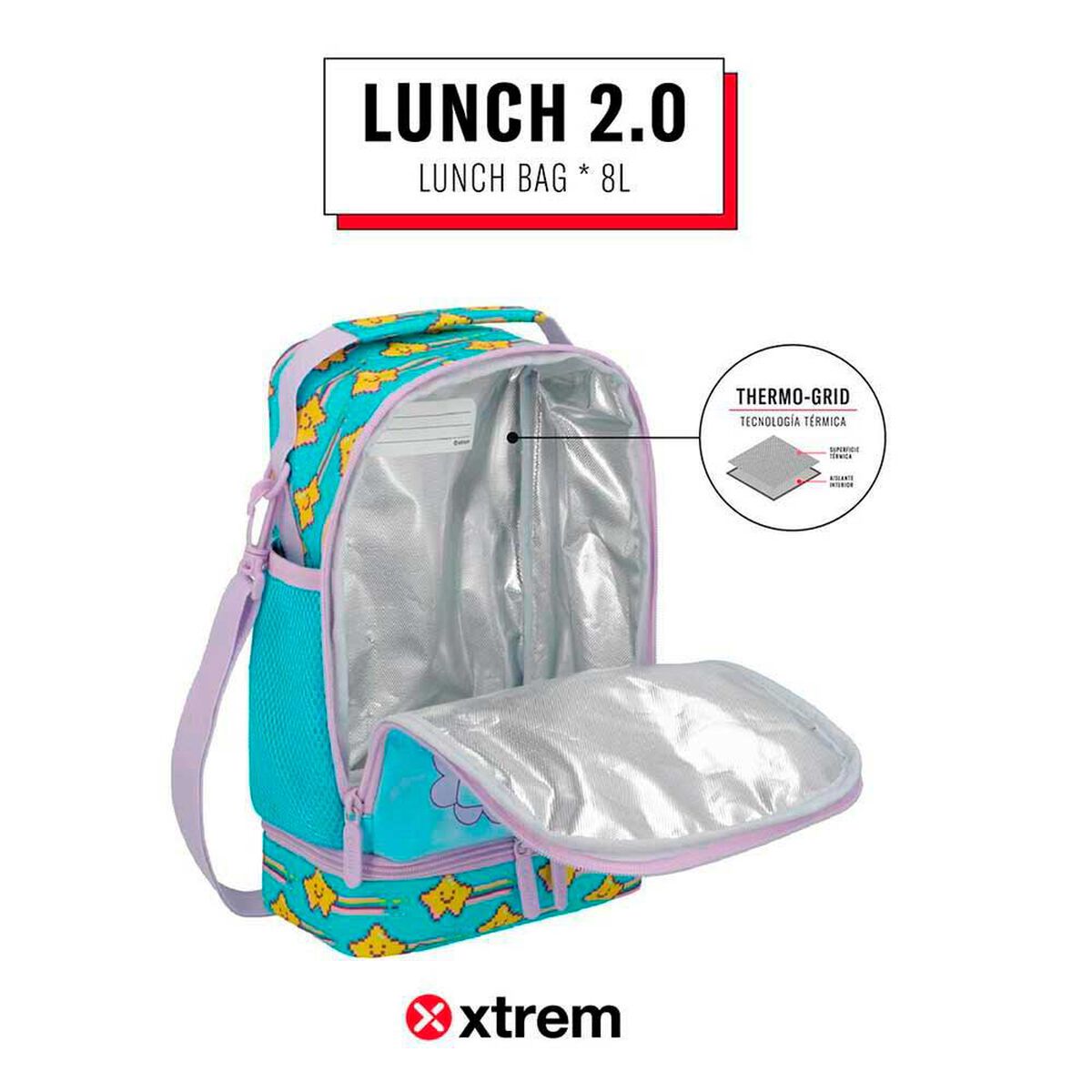 Lonchera T&eacute;rmica Xtrem Lunch 2.0 5XT Verde Agua