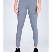 Legging Long Fitness Mujer Everlast Charcoal, Negro