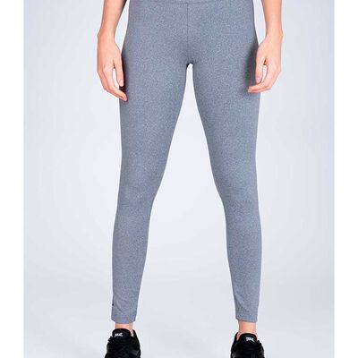 Legging Long Fitness Mujer Everlast Charcoal, Negro