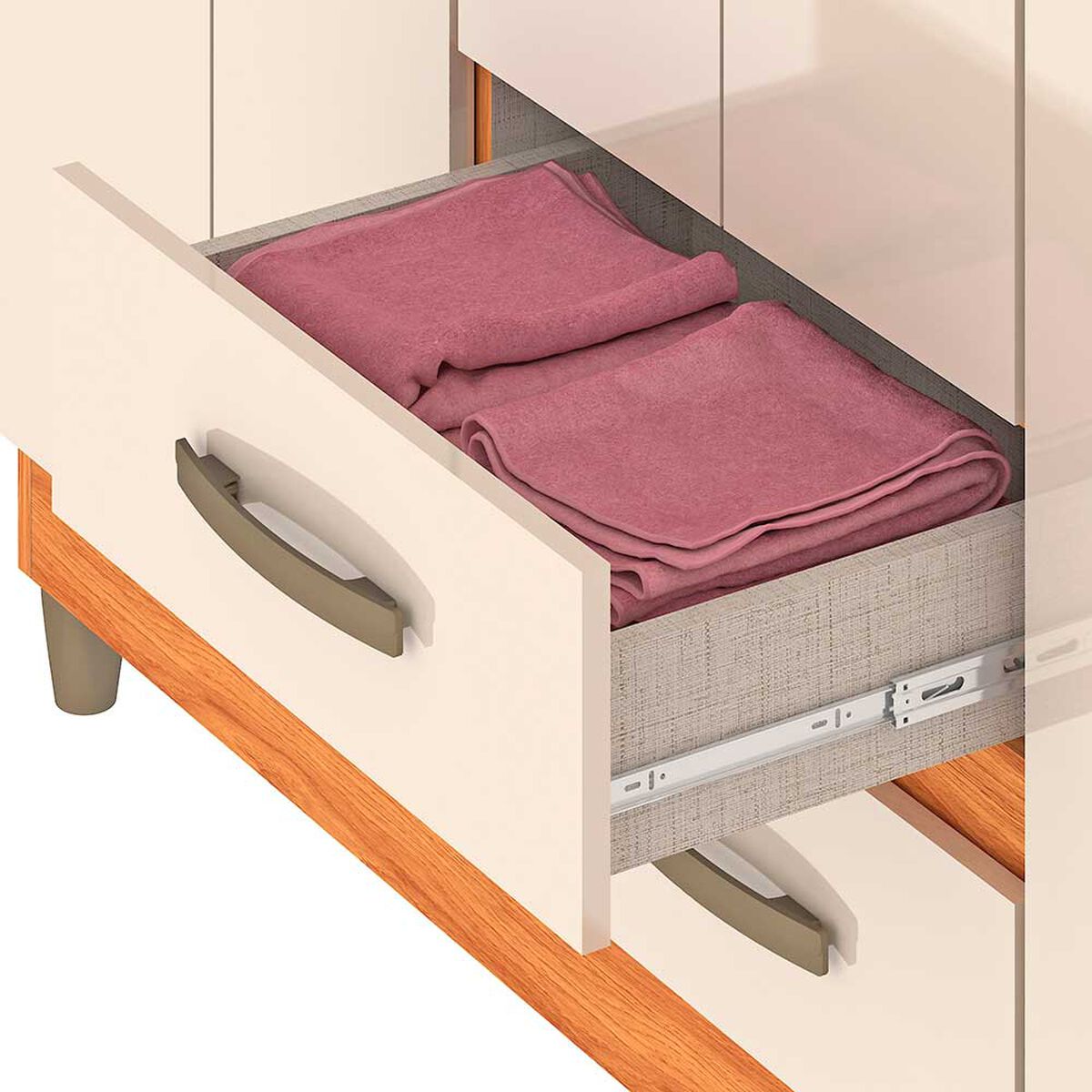Cl&oacute;set Vekkahome Coimbra 6 Puertas 2 Cajones Blanco