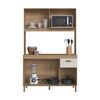 Mueble de Cocina Home Mobili Venus 4 Puertas 1 Cajón Café y Blanco Off