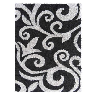 Alfombra Idetex Saggy Negro 133 x 180 cm