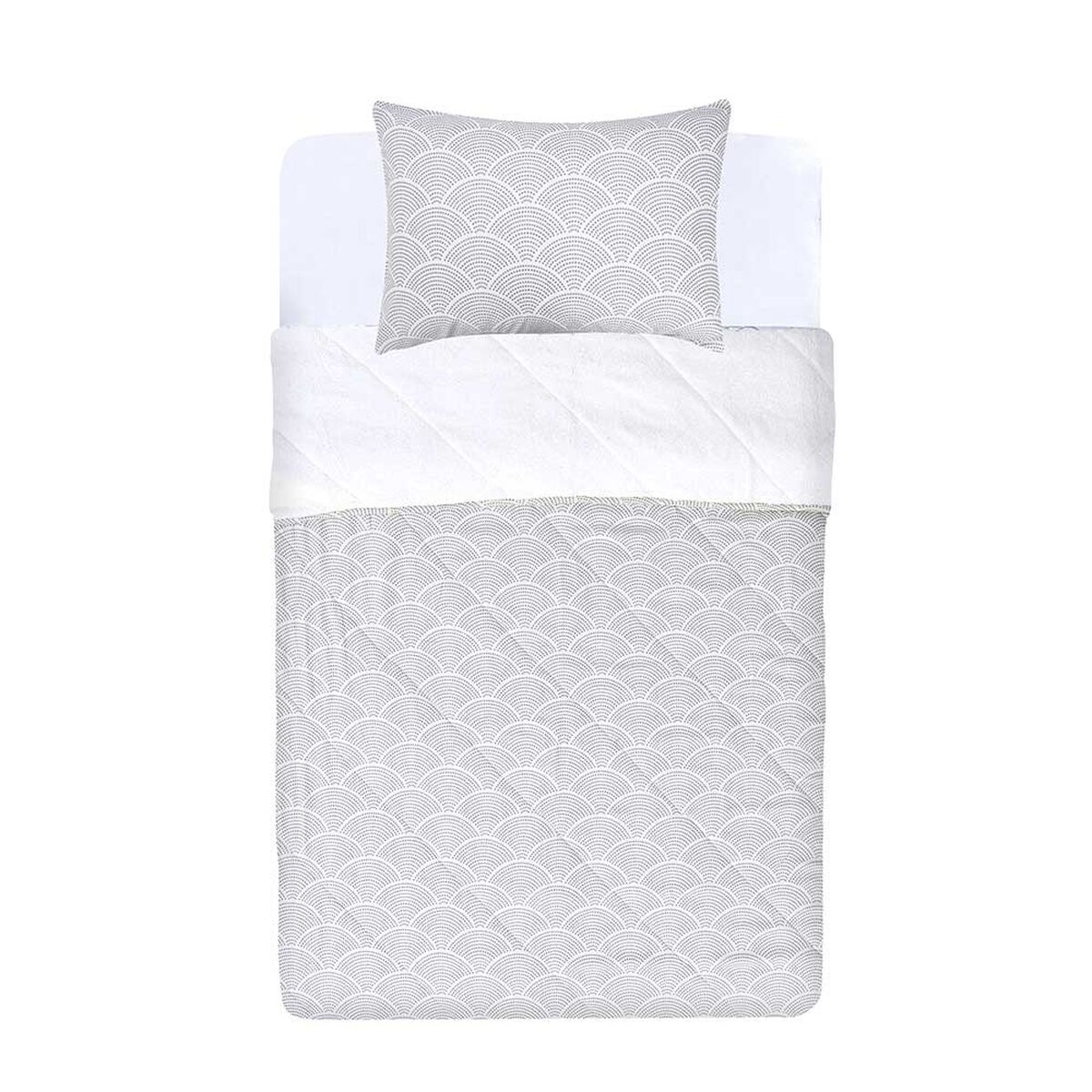 Plumón Microfibra Sherpa Mashini 1,5 Plazas Roble