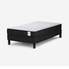 Cama Europea Rosen 1 Plaza Wave + Respaldo Tabor Grafito