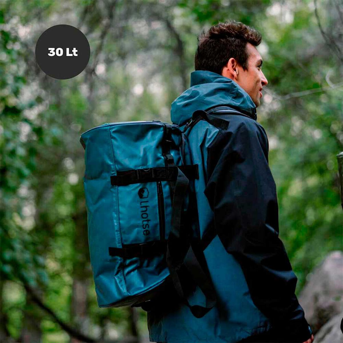 Bolso Deportivo Impermeable Duffel 30 Lts Navy Lhotse