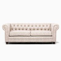Sofá Barra Design Chesterfield 3 Cuerpos Skin Beige