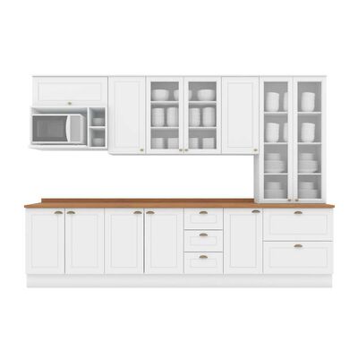 Imagen 1 del producto Kit Cocina Home Mobili Americana 12 Puertas 5 Cajones Natural