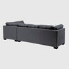 Seccional Derecho Muebles MPR Edimburgo 5 Cuerpos Gris Oscuro