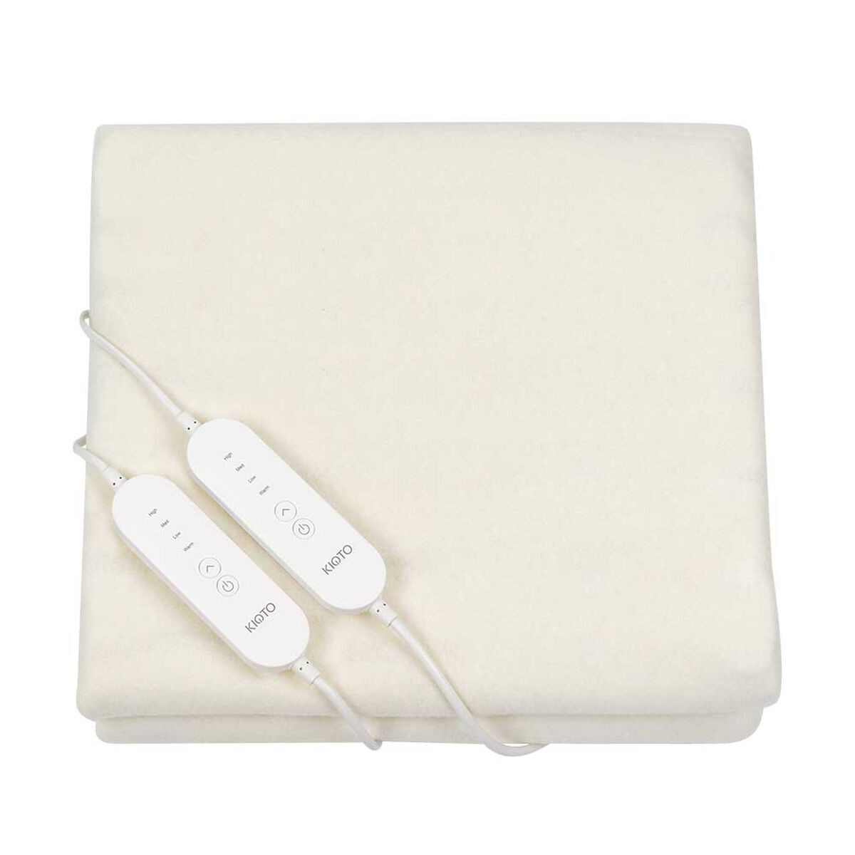 Combo Calientacama Kioto 2 Plazas +  Pack Almohadas Celta Imperial Soft Blanco 65 x 45 cm