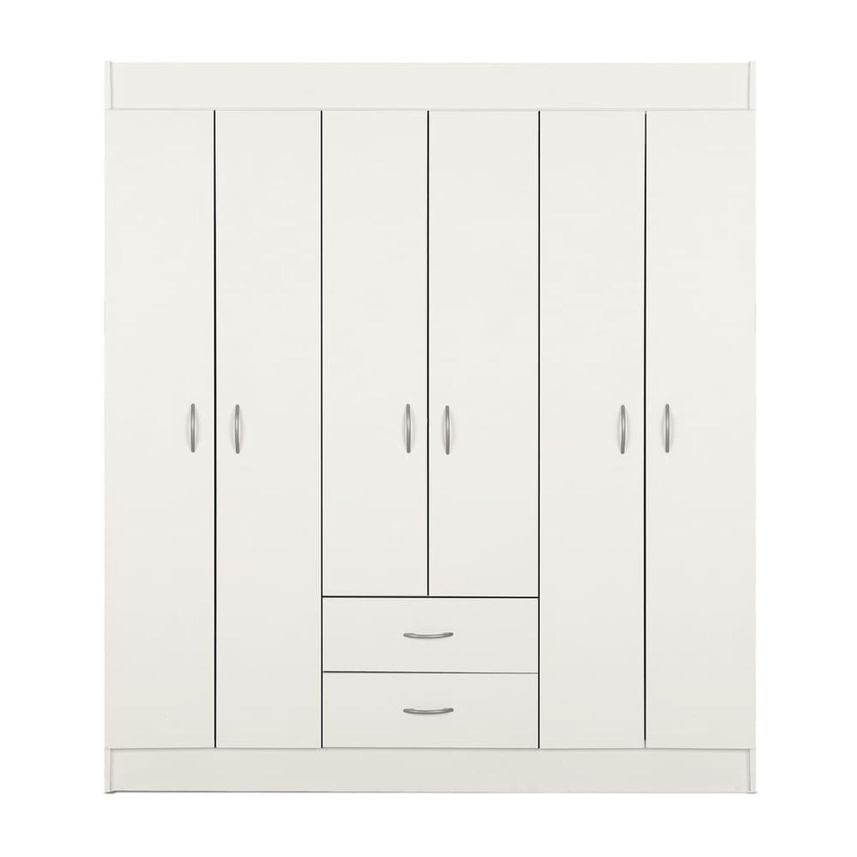 Closet Stanford 6 Puertas 2 Cajones Blanco